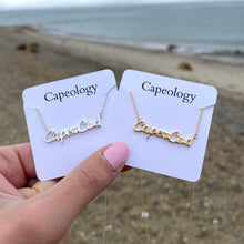 Load image into Gallery viewer, Dainty Cape Cod Script Necklace - Capeology