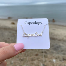 Load image into Gallery viewer, Dainty Cape Cod Script Necklace - Capeology