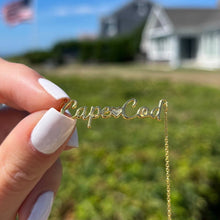 Load image into Gallery viewer, Dainty Cape Cod Script Necklace