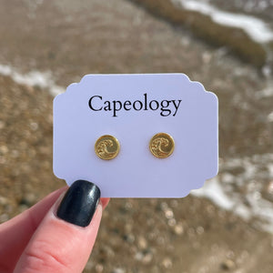 Wave Coin Earrings - Capeology