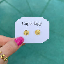 Load image into Gallery viewer, Wave Coin Earrings - Capeology