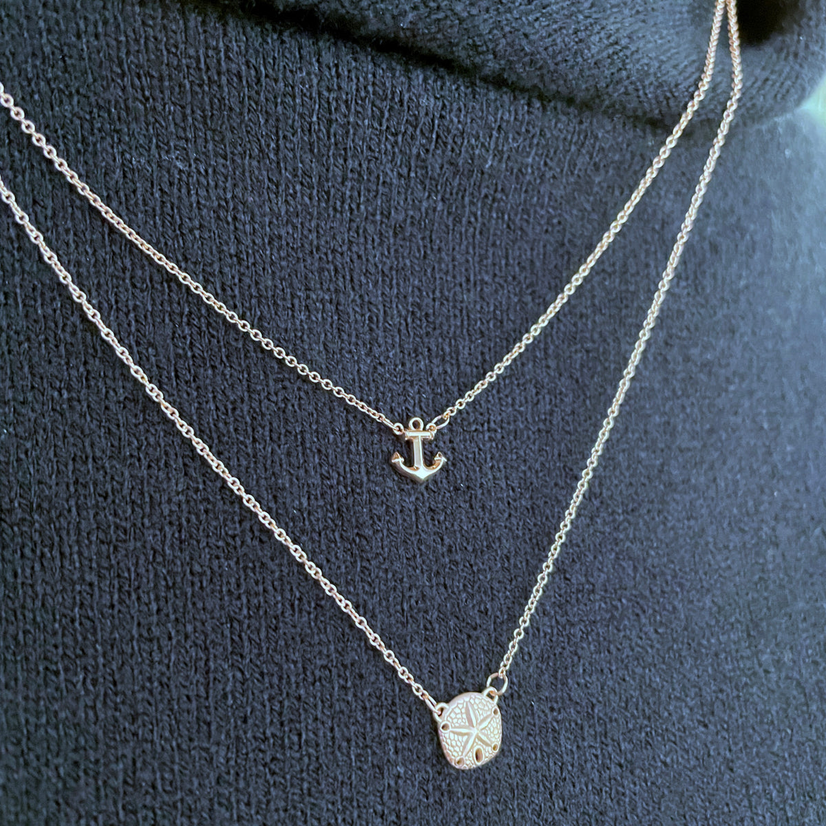 SILVER925 ANCHOR TOP NECKLACE / Silver Necklace