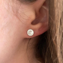 Load image into Gallery viewer, Wave Coin Earrings