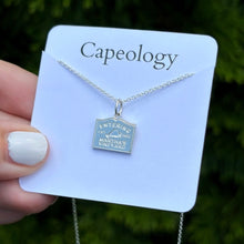 Load image into Gallery viewer, Entering Martha's Vineyard Sign Necklace