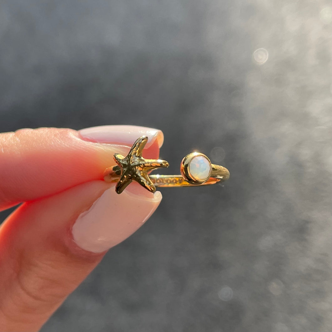 Limited Edition: Starfish Adjustable Ring - Capeology