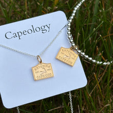 Load image into Gallery viewer, LAUNCHING 6/8 @ 8AM: Two-Toned Entering Cape Cod Sign Necklace