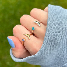 Load image into Gallery viewer, Whale Tail Adjustable Ring