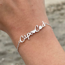 Load image into Gallery viewer, Dainty Cape Cod Script Bracelet - Capeology
