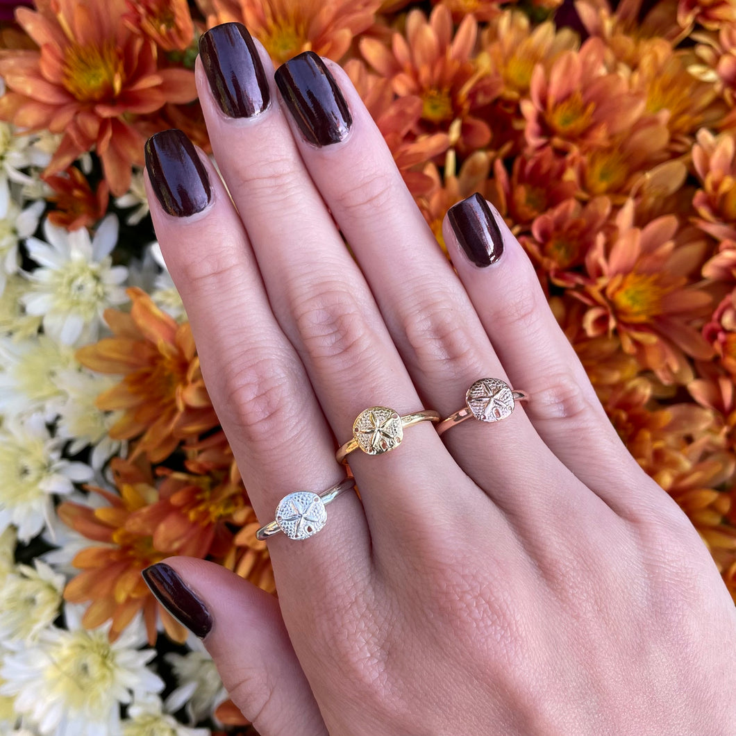 Sand Dollar Adjustable Ring - Capeology