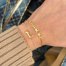Load image into Gallery viewer, Dainty Cape Cod Script Bracelet - Capeology