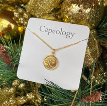 Load image into Gallery viewer, Wave Coin Necklace