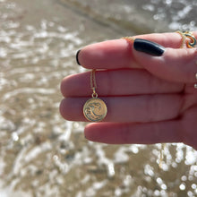 Load image into Gallery viewer, Wave Coin Necklace - Capeology