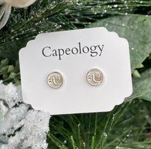Load image into Gallery viewer, Wave Coin Earrings