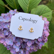 Load image into Gallery viewer, Anchor Earrings - Capeology