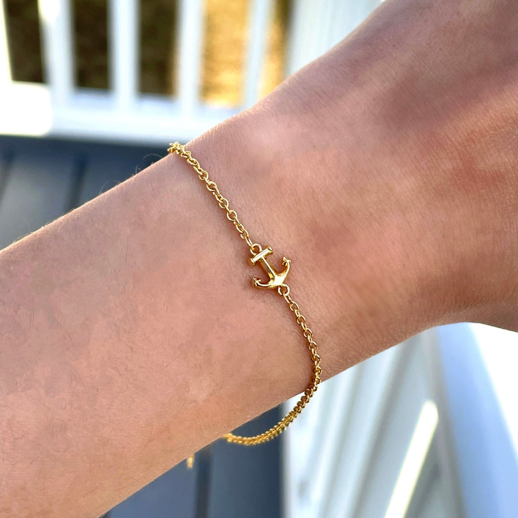Anchor Bracelet – Sterling Silver Adjustable Bracelet | Capeology